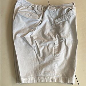 Talbots Tan Flat Front Shorts Relaxed Fit
